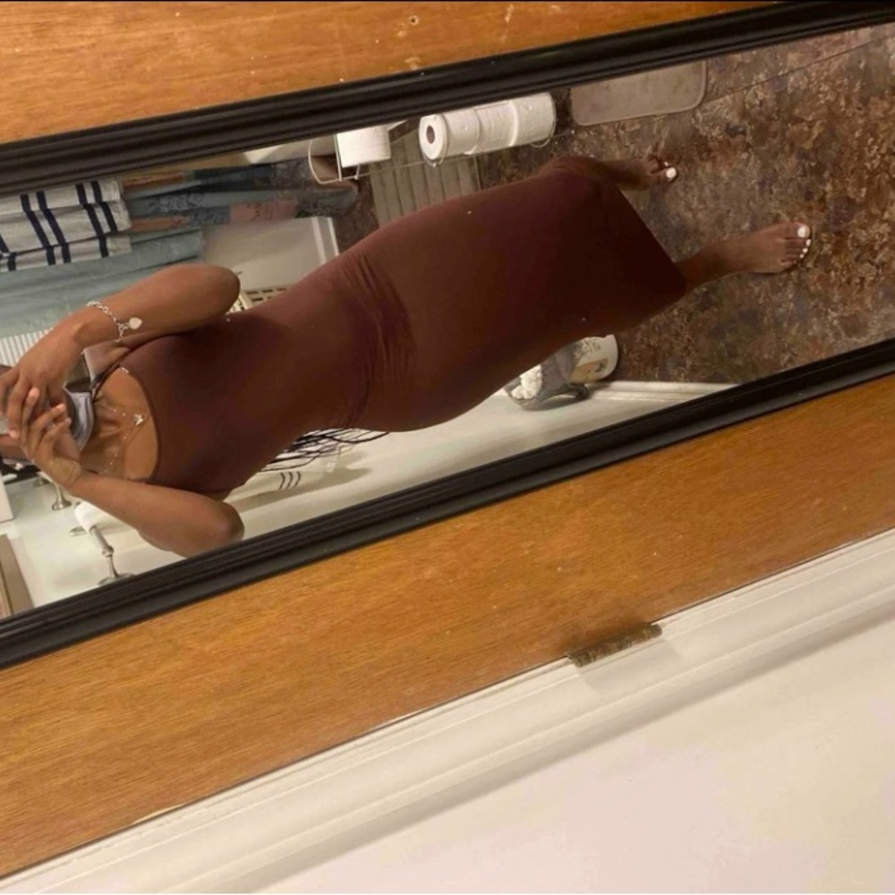 Bodycon Brown Dress
